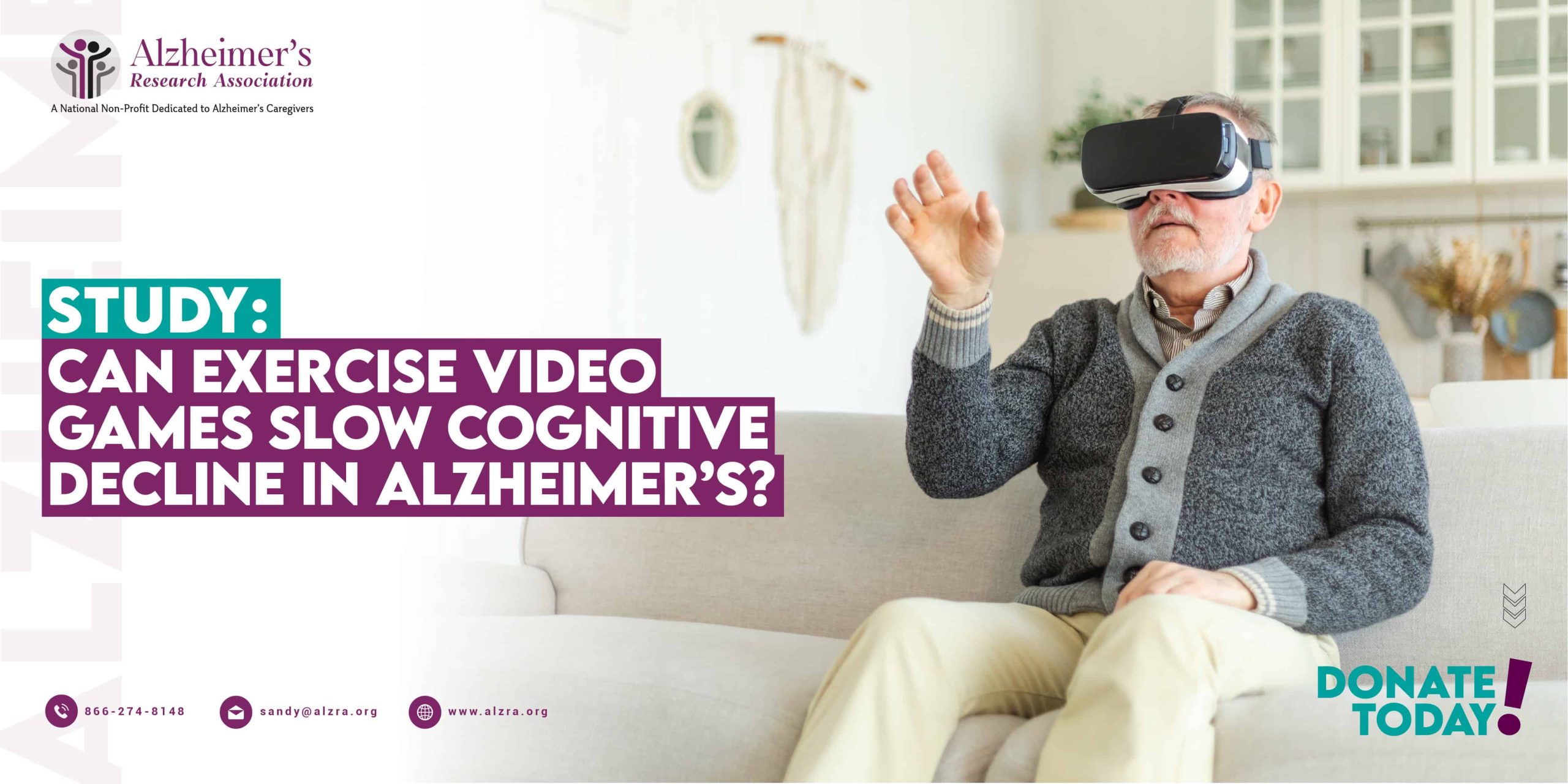 Exercise Video Games Slow Cognitive Decline in Alzheimer’s