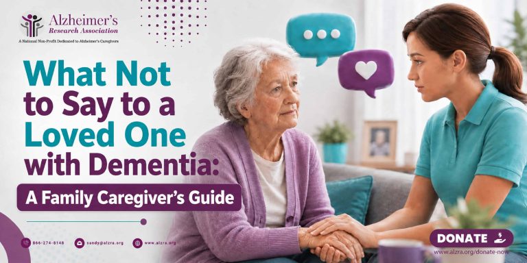 Family caregiver communicating compassionately with an elderly loved one living with dementia at home